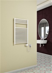 Barbados Electric Towel Warmer 300 Watt 500x800 White (Thesis Thermostat) - Thumbnail