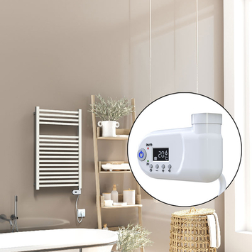 Radiva - Barbados Electric Towel Warmer 300 Watt 500x800 White (Thesis Thermostat)