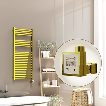 Radiva - Barbados Electric Towel Warmer 500x1200 Gold Ktx3 300 W