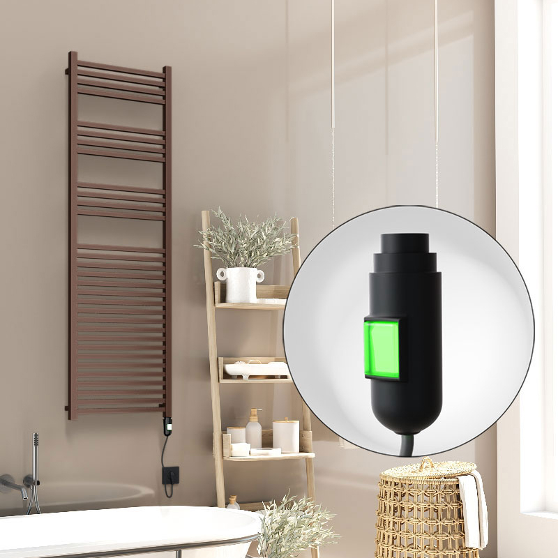 Barbados Elektirikli Havlupan 500x1600 Bakır Eskitme Parlak (On/Off Düğmeli) 600W