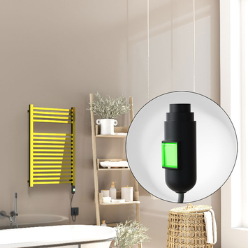 Radiva - Barbados Elektrikli Havlupan 500x800 Altın (On/Off Düğmeli) 300W