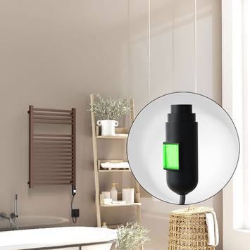  - Barbados Elektrikli Havlupan 500x800 Bakır Eskitme Parlak (On/Off Düğmeli) 300W