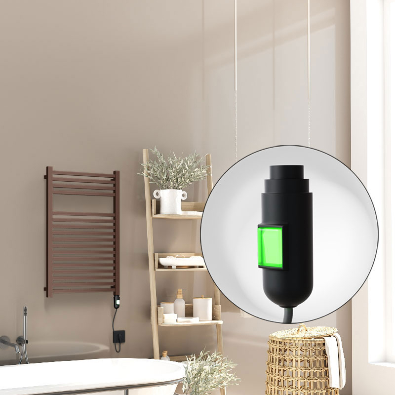 Barbados Elektrikli Havlupan 500x800 Bakır Eskitme Parlak (On/Off Düğmeli) 300W