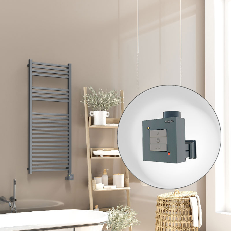 Barbados Electric Towel Warmer 500x1200 Anthracite Ktx1 600 W