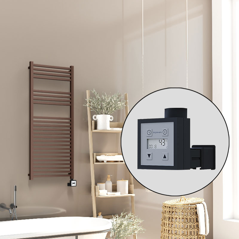 Barbados Electric Towel Warmer 500x1200 Antique Copper Ktx3 300 W