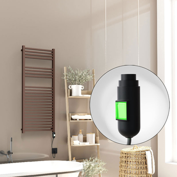 Radiva - Barbados Elektrikli Havlupan 500x1200 Bakır Eskitme (On/Off Düğmeli) 600W