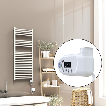 Radiva - Barbados Elektrikli Havlupan 500x1200 Beyaz (Thesis Termostat) 600W