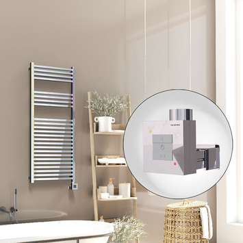  - Barbados Electric Towel Warmer 500x1200 Chrome Ktx1 300 W