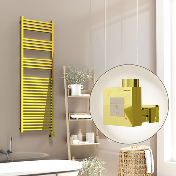Radiva - Barbados Electric Towel Warmer 500x1600 Gold Ktx1 600 W
