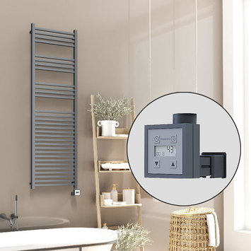 Radiva - Barbados Electric Towel Warmer 500x1600 Anthracite Ktx3 600 W