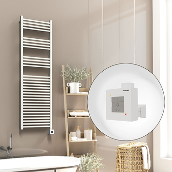 Radiva - Barbados Sèche Serviettes Electrique 500x1600 Blanc Ktx1 1000 Watt