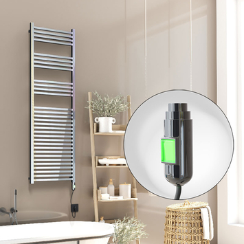 Radiva - Barbados Elektrikli Havlupan 500x1600 Krom (On/Off Düğmeli) 600W