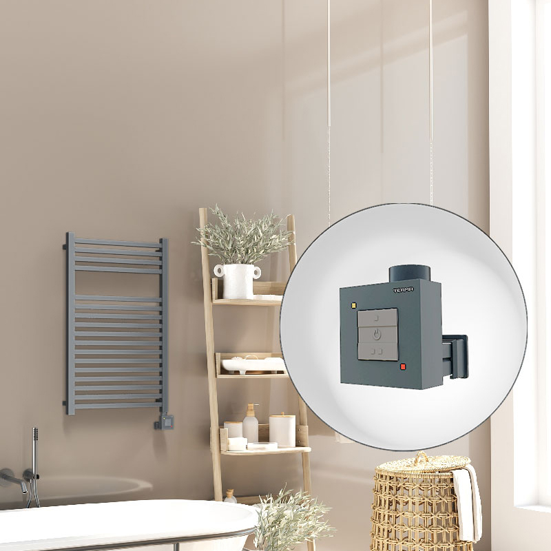 Barbados Sèche Serviettes Electrique 500x800 Anthracite Ktx1 600 Watt