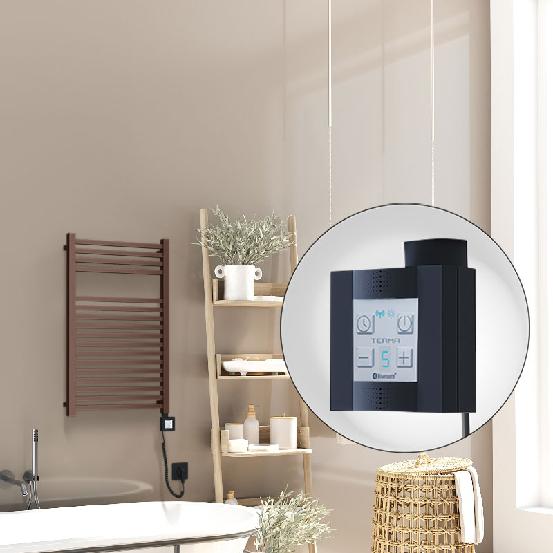 Barbados Elektirikli Havlupan 500x800 Bakır Eskitme Parlak (KTX4 Termostat) 300W Spiral Kablolu