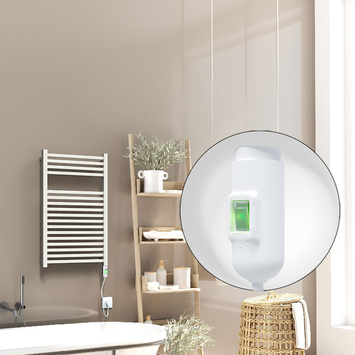 Radiva - Barbados Elektrikli Havlupan 500x800 Beyaz (On/Off Düğmeli) 600W