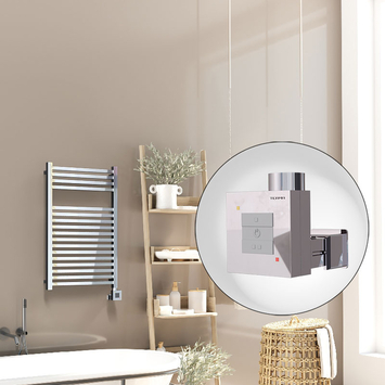  - Barbados Sèche Serviettes Electrique 500x800 Chrome Ktx1 300 Watt