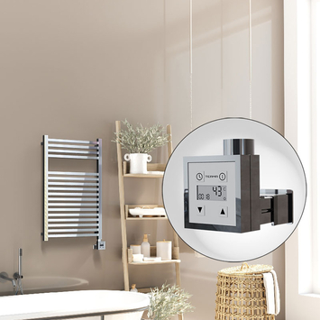 Radiva - Barbados Elektrikli Havlupan 500x800 Krom (KTX3 Termostat) 300W