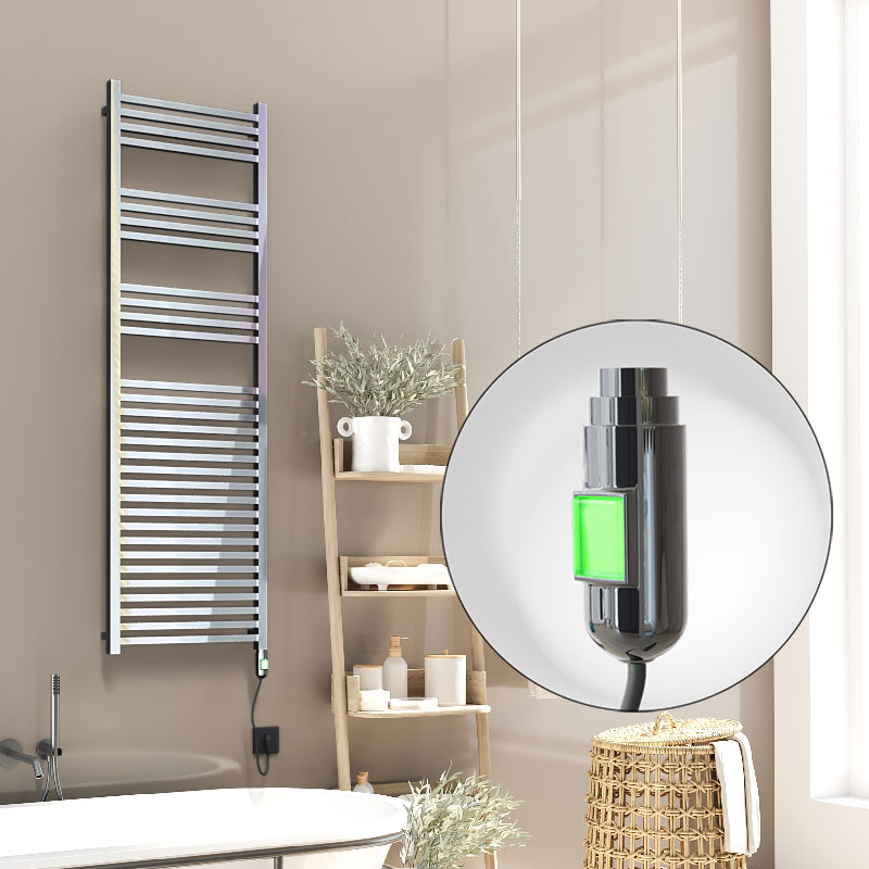 Barbados Electric Towel Warmer 600 Watt 500x1600 Chrome (On/Off)