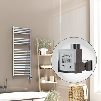 Radiva - Barbados Sèche Serviettes Electrique 500x1200 Chrome Ktx3 600 Watt