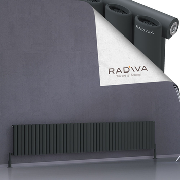 Radiva - Bia Radiateur En Aluminium 400x2486 Anthracite Foncé