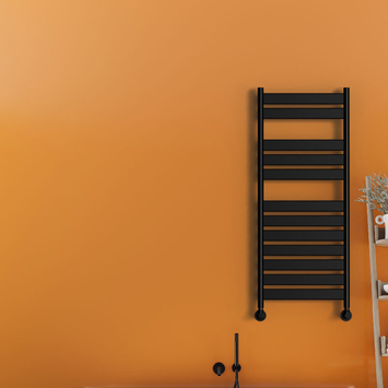 Radiva - Bora Bora Decorative Towel Warmer 500x1200 Matt Black Radiva - Bora Bora Decorative Towel Warmer 500x1200 Matt Black