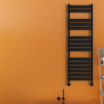 Radiva - Bora Bora Decorative Towel Warmer 500x1600 Matt Black Radiva - Bora Bora Decorative Towel Warmer 500x1600 Matt Black