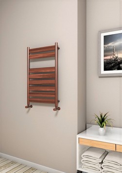 Bora Bora Decorative Towel Warmer 500x800 Wood Effect - Thumbnail