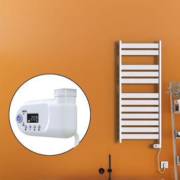 Radiva - Bora Bora Electric Towel Warmer 300 Watt 500x1200 White (Thesis Thermostat)