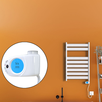 Radiva - Bora Bora Electric Towel Warmer 300 Watt 500x800 White (Musa Thermostat) Radiva - Bora Bora Electric Towel Warmer 300 Watt 500x800 White (Musa Thermostat)