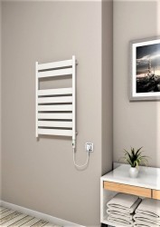 Bora Bora Electric Towel Warmer 300 Watt 500x800 White (On/Off) - Thumbnail