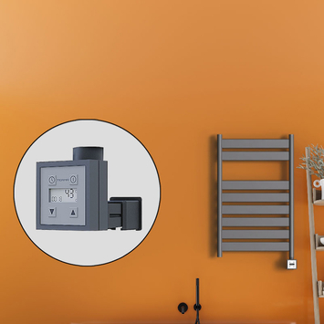 Radiva - Bora Bora Electric Towel Warmer 500x800 Anthracite Ktx3 300 W Radiva - Bora Bora Electric Towel Warmer 500x800 Anthracite Ktx3 300 W