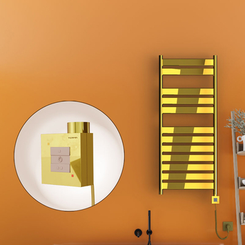 Radiva - Bora Bora Electric Towel Warmer 500x1200 Gold Ktx1 300 W (Spiral Cable)