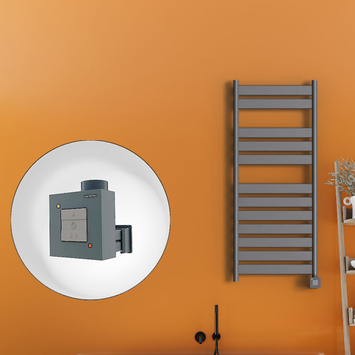 Radiva - Bora Bora Electric Towel Warmer 500x1200 Anthracite Ktx1 300 W