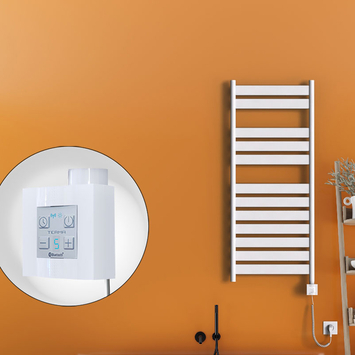 Radiva - Bora Bora Elektrikli Havlupan 500x1200 Beyaz (KTX4 Termostat) 600W Spiral Kablolu