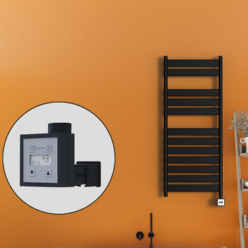 Radiva - Bora Bora Elektrikli Havlupan 500x1200 Siyah (KTX3 Termostat) 600W