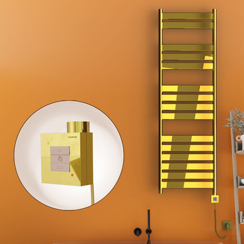 Radiva - Bora Bora Sèche Serviettes Electrique 500x1600 Or Ktx1 600 Watt Câble en spirale Radiva - Bora Bora Sèche Serviettes Electrique 500x1600 Or Ktx1 600 Watt Câble en spirale