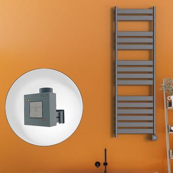 Radiva - Bora Bora Sèche Serviettes Electrique 500x1600 Anthracite Ktx1 1000 Watt Radiva - Bora Bora Sèche Serviettes Electrique 500x1600 Anthracite Ktx1 1000 Watt