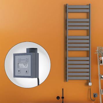 Radiva - Bora Bora Elektrikli Havlupan 500x1600 Antrasit (KTX3 Termostat) 1000W Spiral Kablolu