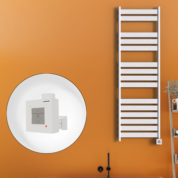 Radiva - Bora Bora Sèche Serviettes Electrique 500x1600 Blanc Ktx1 1000 Watt Radiva - Bora Bora Sèche Serviettes Electrique 500x1600 Blanc Ktx1 1000 Watt