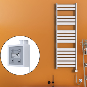 - Bora Bora Sèche Serviettes Electrique 500x1600 Blanc Ktx3 1000 Watt Câble en spirale  - Bora Bora Sèche Serviettes Electrique 500x1600 Blanc Ktx3 1000 Watt Câble en spirale