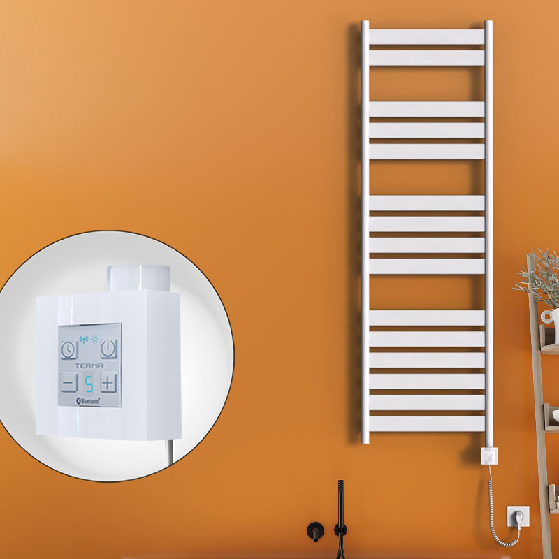 Bora Bora Sèche Serviettes Electrique 500x1600 Blanc Ktx4 1000 Watt Câble en spirale Bora Bora Sèche Serviettes Electrique 500x1600 Blanc Ktx4 1000 Watt Câble en spirale