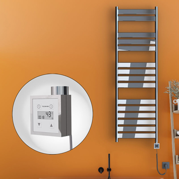 Radiva - Bora Bora Electric Towel Warmer 500x1600 Chrome Ktx3 300 W (Spiral Cable) Radiva - Bora Bora Electric Towel Warmer 500x1600 Chrome Ktx3 300 W (Spiral Cable)