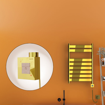 Radiva - Bora Bora Electric Towel Warmer 500x800 Gold Ktx1 200 W (Spiral Cable)