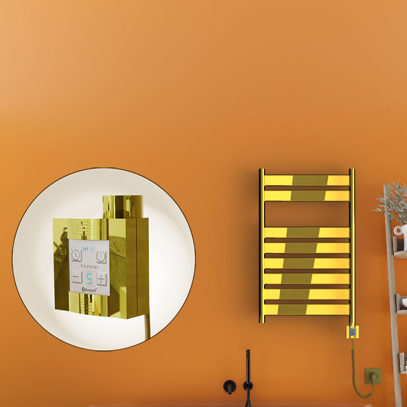 Bora Bora Electric Towel Warmer 500x800 Gold Ktx4 200 W (Spiral Cable)