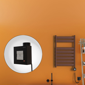 - Bora Bora Sèche Serviettes Electrique 500x800 Antique Cuivre Ktx1 300 Watt Câble en spirale  - Bora Bora Sèche Serviettes Electrique 500x800 Antique Cuivre Ktx1 300 Watt Câble en spirale