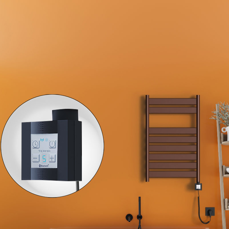 Bora Bora Sèche Serviettes Electrique 500x800 Antique Cuivre Ktx4 300 Watt Câble en spirale