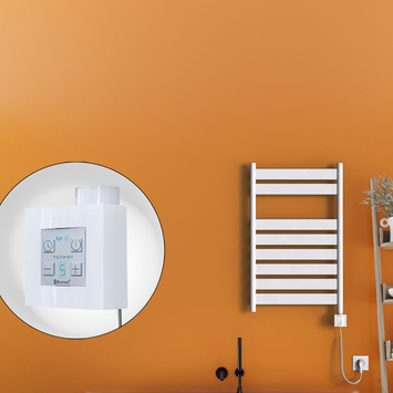 - Bora Bora Sèche Serviettes Electrique 500x800 Blanc Ktx4 300 Watt Câble en spirale  - Bora Bora Sèche Serviettes Electrique 500x800 Blanc Ktx4 300 Watt Câble en spirale