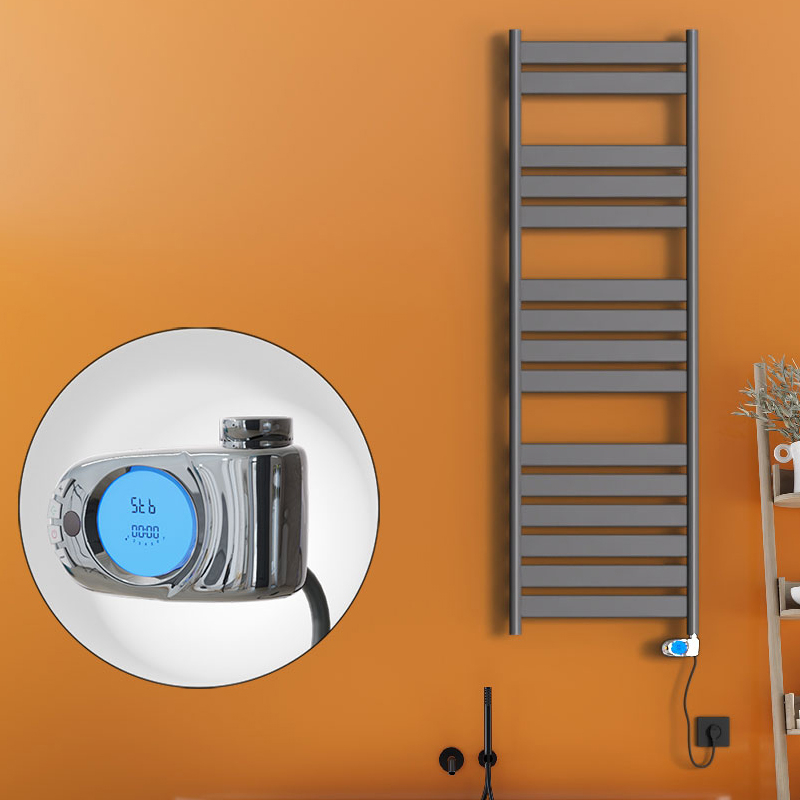 Bora Bora Electric Towel Warmer 600 Watt 500x1600 Anthracite (Musa Thermostat)