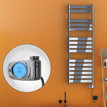 Radiva - Bora Bora Elektrikli Havlupan 600 Watt 500x1600 Krom (Musa Termostat)