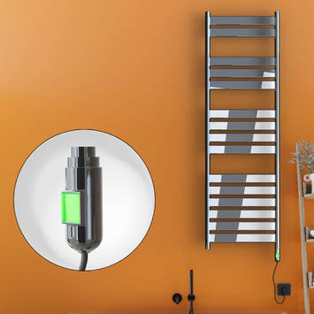 Radiva - Bora Bora Elektrikli Havlupan 600 Watt 500x1600 Krom (On/Off Düğmeli)